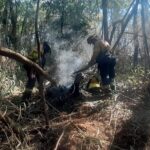 Incêndio destrói vegetação da Serra do Curral no terceiro dia consecutivo - Foto: Divulgação/CBMMG
