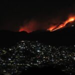 Incêndio de grande proporção atinge Serra do Curral, em BH - Foto: Reprodução/Redes Sociais