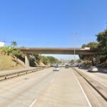 Veículo caiu na faixa da direita da Via Expressa e ficou com as rodas para cima - Foto: Reprodução/Google Street View