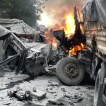 Motorista morre após carreta e caminhão bater de frente na BR-354, em Candeias (MG) - Foto: Divulgação/PMRv