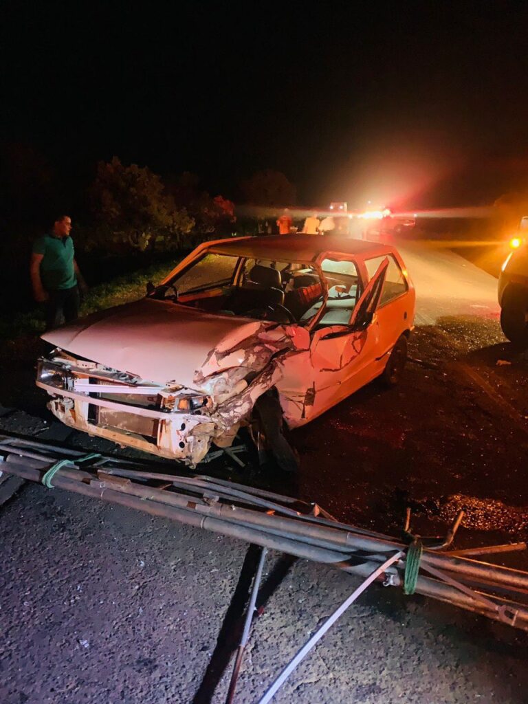 Idoso fica gravemente ferido após acidente na MG-223, em Araguari - Foto: Divulgação/CBMMG