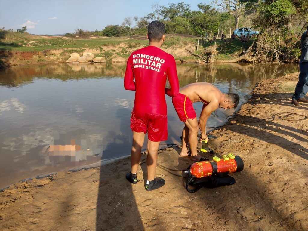 Bombeiros encontram corpo de homem que se afogou em Belo Vale - Foto: Divulgação/CBMMG