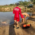 Bombeiros encontram corpo de homem que se afogou em Belo Vale - Foto: Divulgação/CBMMG