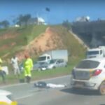 Motociclista morre após grave acidente na BR-040, próximo ao Ceasa, em Contagem - Foto: Reprodução/Redes Sociais