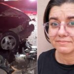 Professora morre após carro bater e arrastar moto na BR-459, entre Pouso Alegre e Congonhal - Foto: Divulgação/PRF e Redes Sociais