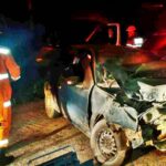 Duas pessoas morrem após acidente entre carro e van na MGC-265, em Tocantins - Foto: Reprodução