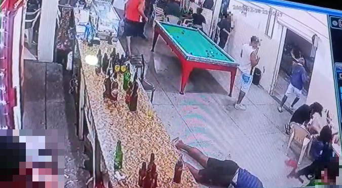 Jovem é preso por assassinato de homem e balear criança em bar de Contagem - Foto: Reprodução