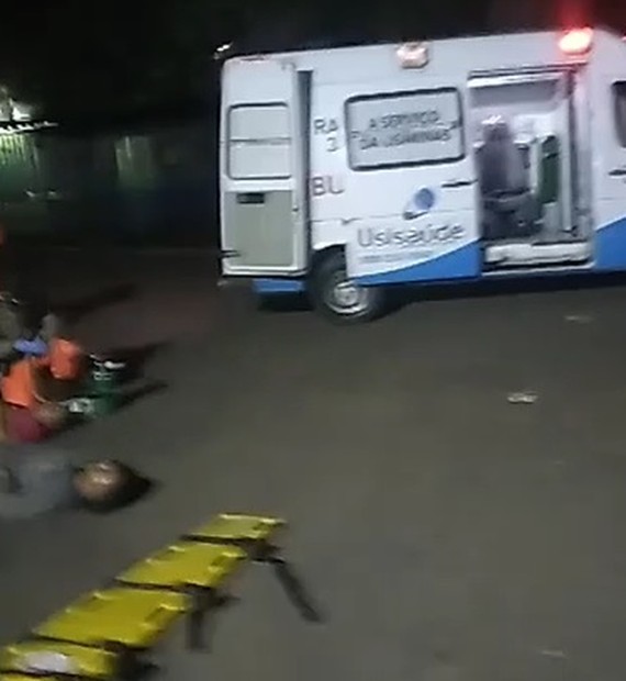 Quinze trabalhadores são socorridos após vazamento de gás dentro da Usiminas, em Ipatinga - Foto: Reprodução