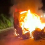 Jovem morre carbonizado após grave acidente entre carro e caminhão na BR-116 - Foto: Reprodução/Redes Sociais