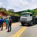 Grave acidente mata mãe e filho na BR-116, em Leopoldina - Foto: Divulgação/CBMMG