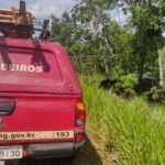 Idoso morre e mulher fica ferida após carro capotar na MGC-497, em Iturama - Foto: Divulgação/CBMMG