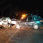 Duas pessoas ficam gravemente feridas após carro bater em caminhonete na BR-116, em Miradouro - Foto: Divulgação/PRF