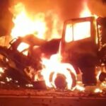 Três detentos morrem carbonizados após acidente na MGC-120, em Capelinha - Foto: Divulgação