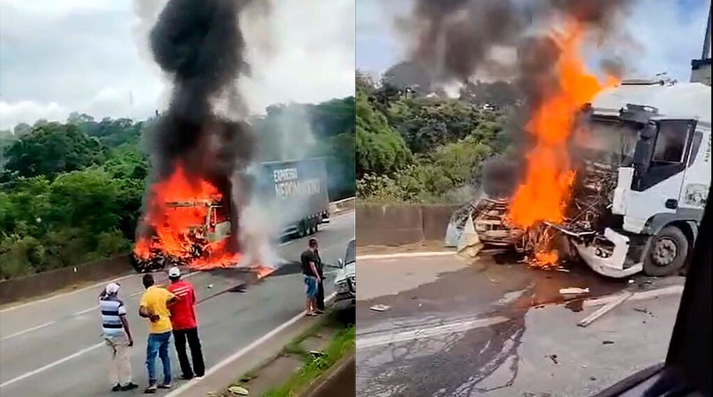 Grave acidente mata uma pessoa e interdita Rodovia Fernão Dias, em Extrema - Foto: Reprodução