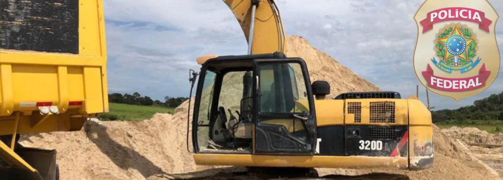 PF deflagra operação contra extração ilegal de areia em Esmeraldas - Foto: Divulgação/PF