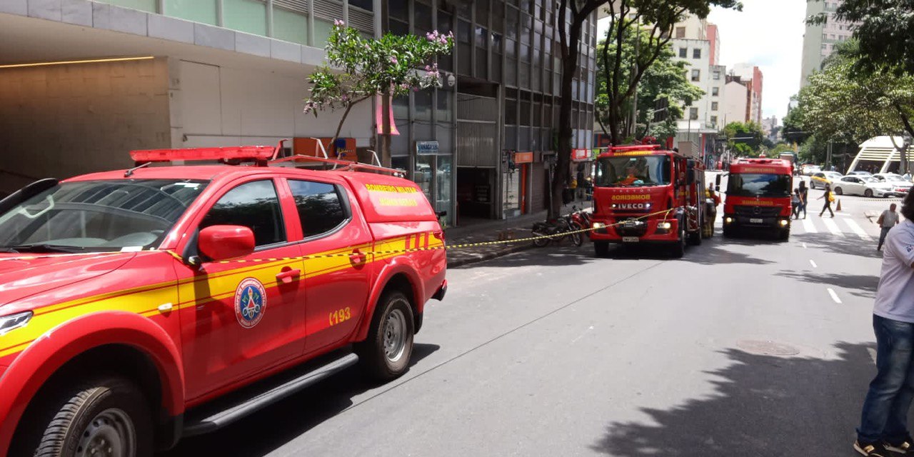 Homem sofre queimaduras de segundo grau durante incêndio no Othon Palace Hotel - Foto: Divulgação/CBMMG