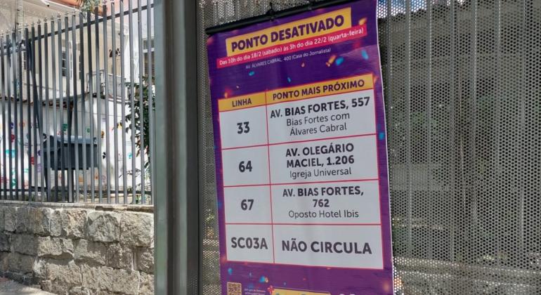 Ônibus de BH terão reforço de viagens e pontos desativados durante carnaval - Foto: Divulgação/PBH