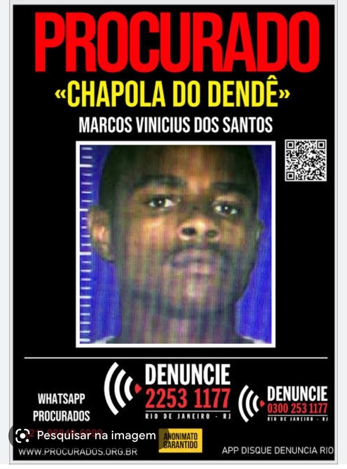 Traficante Chapola do Dendê, considerado um dos mais perigosos do Brasil, é preso em bairro nobre de BH - Foto: Divulgação/PCERJ