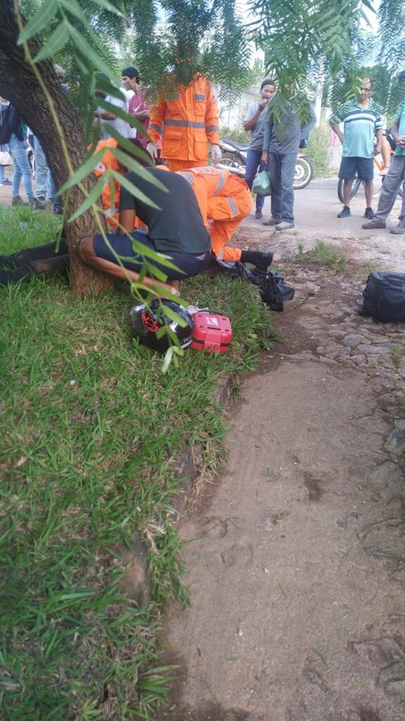 Motorista bate em motocicleta e foge sem prestar socorro em Pará de Minas - Foto: Divulgação/CBMMG