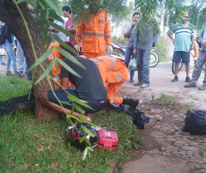 Motorista bate em motocicleta e foge sem prestar socorro em Pará de Minas 1 Motorista bate em motocicleta e foge sem prestar socorro em Pará de Minas - Foto: Divulgação/CBMMG