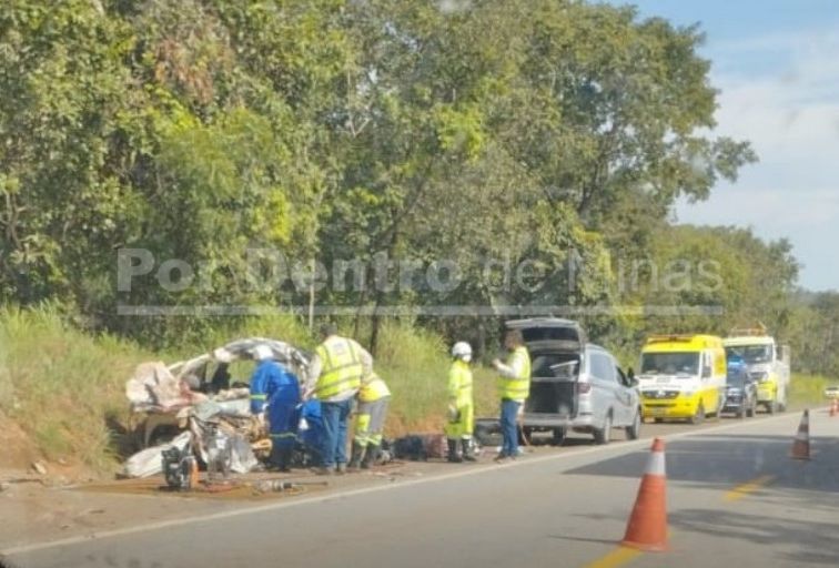 Cinco pessoas morrem em um grave acidente na BR-040, em Felixlândia - Foto: Reprodução