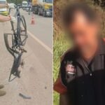 Motorista que matou ciclista na BR-040 tem prisão em flagrante ratificada por embriaguez ao volante - Foto: Divulgação/CBMMG e Reprodução/Redes Sociais