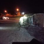 Duas pessoas morrem carbonizadas em acidente na MGC-497, em Prata - Foto: Divulgação/Corpo de Bombeiros