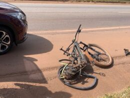 Ciclista de 65 anos é atropelado por carro na BR-040, em Nova Lima - Foto: Divulgação
