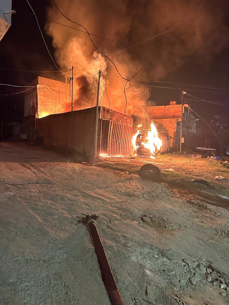 Incêndio destrói depósito de recicláveis no Barreiro, em Belo Horizonte - Foto: Divulgação/Corpo de Bombeiros