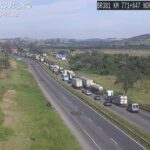 Rodovia Fernão Dias tem longo congestionamento após interdição para evento - Foto: Divulgação/Arteris