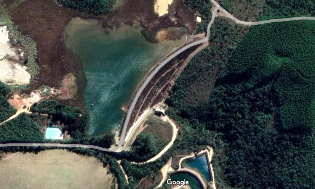 MP abre procedimento para apurar possível risco em barragem de Caldas (MG) -Foto: Google Maps