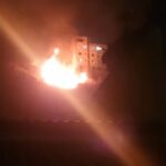 Incêndio em mata mobiliza Bombeiros no bairro Tupi, em BH - Foto: Reprodução/Redes Sociais