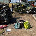 Acidente entre carros deixa uma pessoa morta e quatro feridas na BR-040, em João Pinheiro - Foto: Divulgação