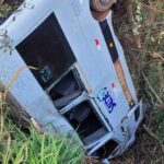 Acidente com van e carreta deixa 17 pessoas feridas na BR-153, em Prata - Foto: Divulgação/Corpo de Bombeiros