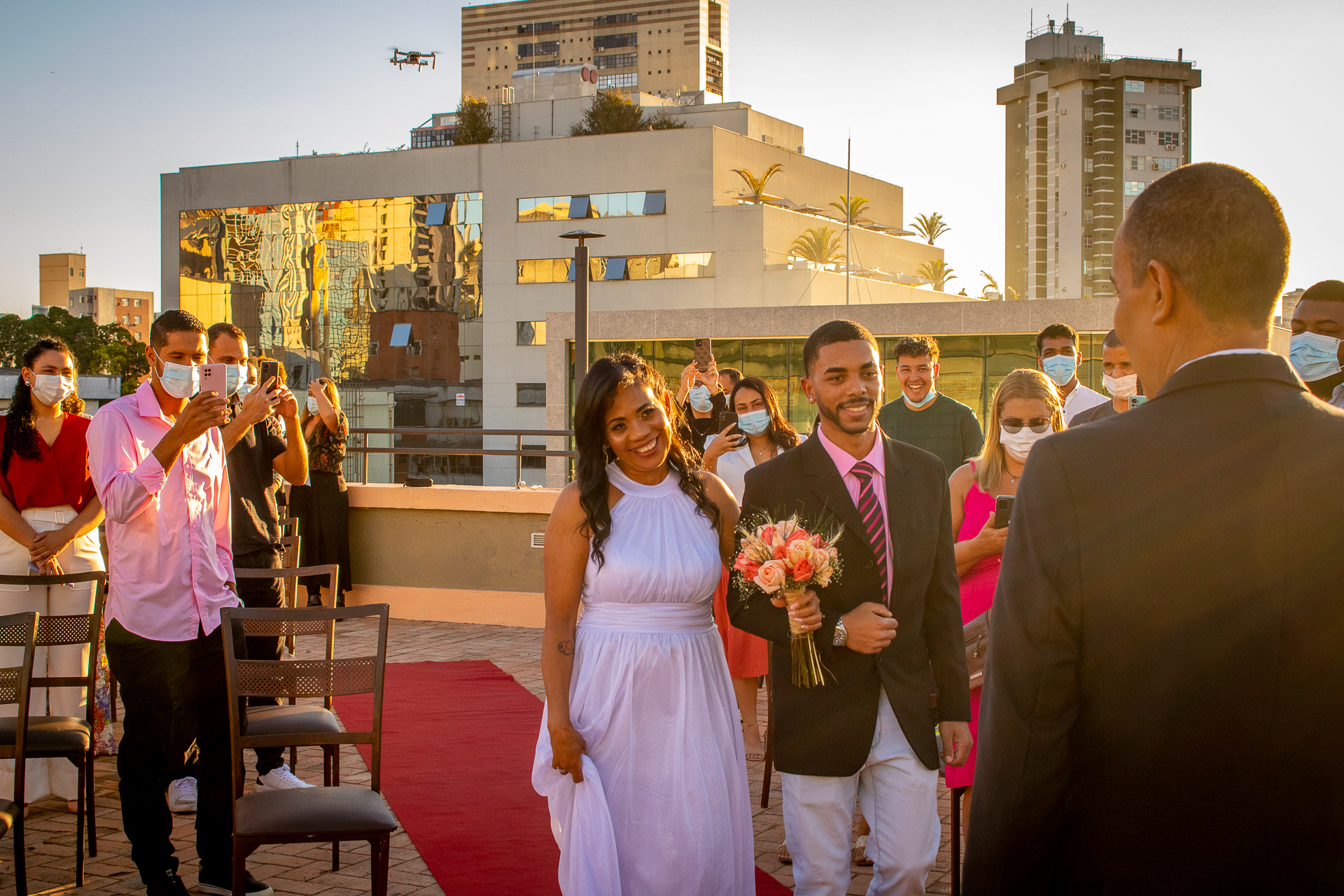 Paciente com câncer e noiva ganham festa de casamento surpresa no Hospital Santa Casa BH - Foto: Marcus Coelho/Santa Casa BH