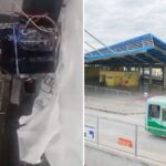 Vídeo mostra suposta bomba deixa na Estação Pampulha, em BH - Foto: Reprodução/Redes Sociais e Divulgação/PBH