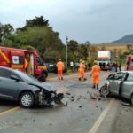 Quatro pessoas ficam feridas em acidente na rodovia BR-267, em Campestre - Foto: Divulgação/Corpo de Bombeiros