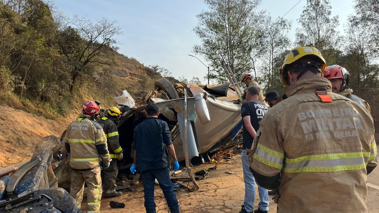 IML libera os corpos dos sete torcedores do Corinthians mortos em acidente - Foto: Divulgação/Corpo de Bombeiros