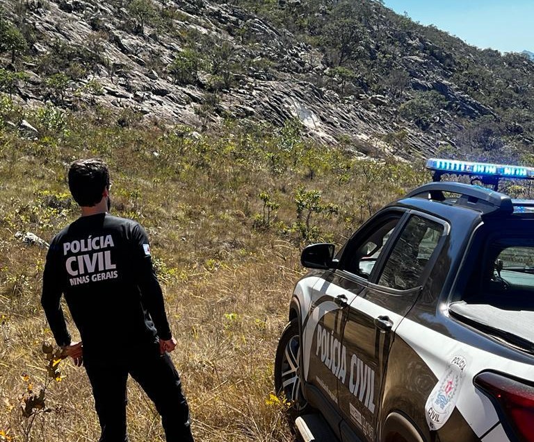 Corpos de homens são encontrados às margens da BR-259, em Gouveia - Foto: Divulgação/PCMG