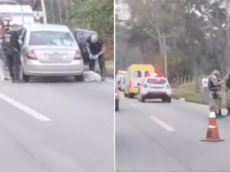 Homem é morto a tiros dentro de carro no Anel Rodoviário, em BH - Foto: Reprodução
