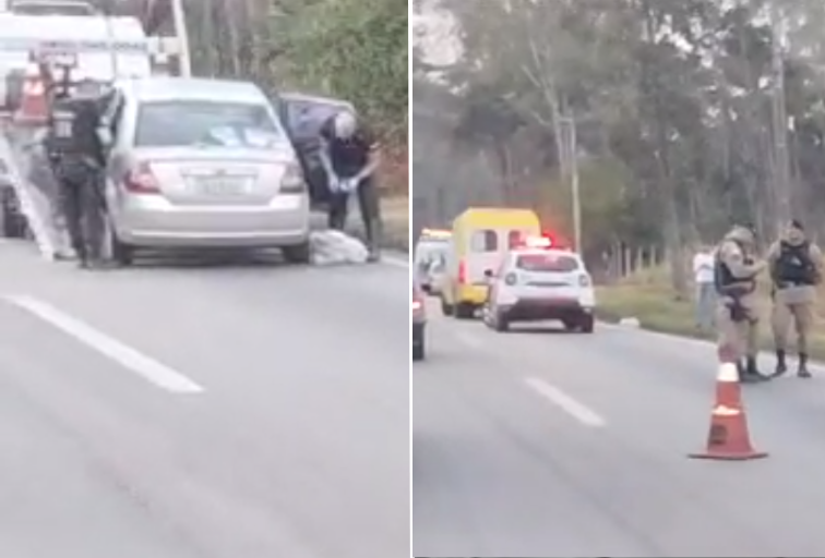 Homem é morto a tiros dentro de carro no Anel Rodoviário, em BH - Foto: Reprodução