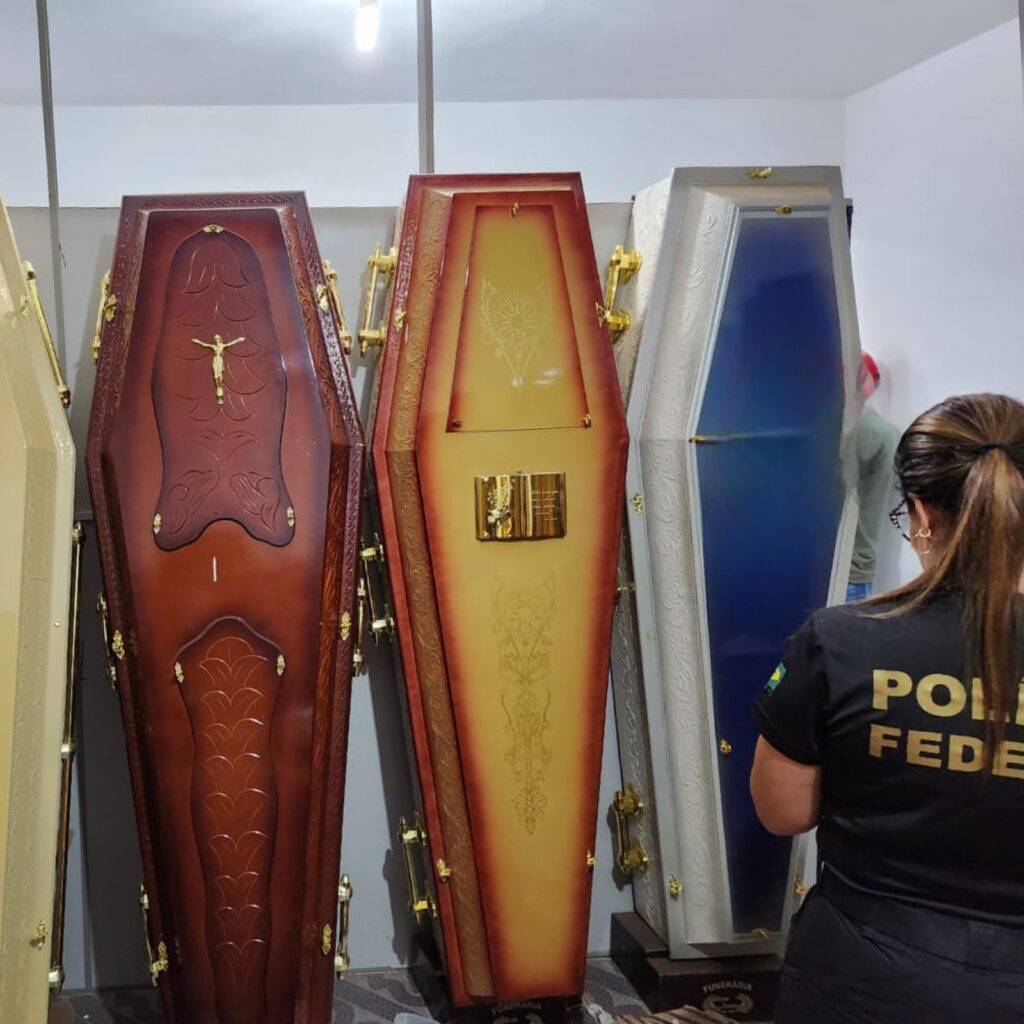 Grupo criminoso é suspeito de transportar drogas em caixões em Minas Gerais - Foto: Divulgação/Polícia Federal