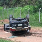 Perito da Polícia Civil morre ao capotar carro na MG-167, em Cambuquira - Foto: Divulgação/PMRv