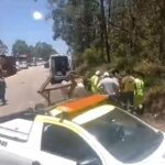 Acidente entre carros e carreta deixa morto e ferido na BR-040, em Ouro Preto - Foto: Divulgação