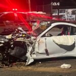 Acidente com Porsche a 250 km/h mata homem e fere outro na Avenida Barão Homem de Melo, em BH - Foto: Reprodução/Redes Sociais
