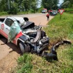 Acidente grave entre ônibus e caminhonete deixa morto e feridos na BR-267, entre Serrania e Machado - Foto: Divulgação/Corpo de Bombeiros