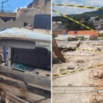 Caminhão desgovernado atinge carro e invade três casas no Barreiro, em BH - Foto: Reprodução/Redes Sociais