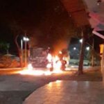 Ônibus é incendiado por criminosos no bairro Lagoinha, em BH - Foto: Reprodução/Redes Sociais