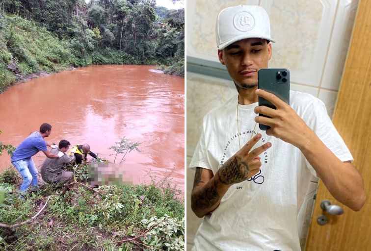 Corpo de motorista de aplicativo desaparecido é encontrado em rio de Itabirito - Foto: Divulgação/Corpo de Bombeiros e Redes Sociais