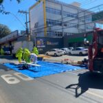 Vazamento de amônia em fábrica de gelo mobiliza bombeiros no bairro Caiçara, em BH - Foto: Divulgação/CBMMG (Arquivo)